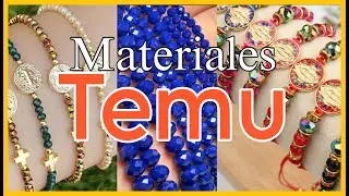 😍&iexcl;Materiales en TEMU! 🛍️ | &iexcl;Descubre Materiales Lindos para hacer Bisuter&iacute;a!🔎