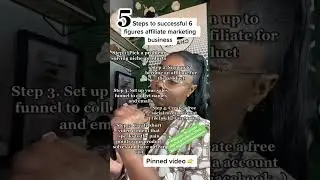 5 Steps Successful 6 Figures Affiliate Marketing Business #makemoneyonline #workfromhome #shorts