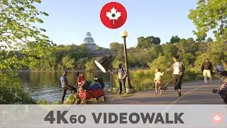Ottawa Beautiful Sunset Canal Trail Walk | 04 June 2021| 4K UHD 60fps