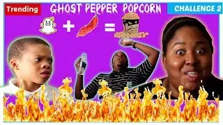 HOT! GHOST PEPPER POPCORN CHALLENGE FT. Shelbyee | TechspertiseTv C2