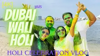 Holi Celebration in Dubai 2025 | Beach side holi | 16 Feb 2025