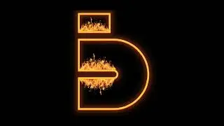 J - Letter Burning Effect - Fire Flames Effect - NO COPYRIGHT - Animated Alphabet Letter - OVERLAY