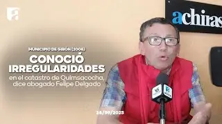 Ab. Felipe Delgado dice que el municipio de Gir&oacute;n (2008) conoci&oacute; irregularidades en Quimsacocha