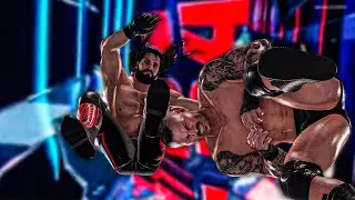 Ransy Orton Vs Seth Rollins : Mid Air RKO : WWE 2K22