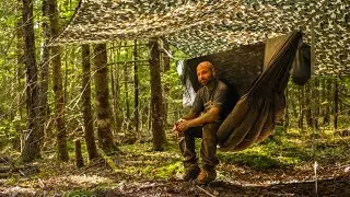 Bushcraft Camping In The Forest