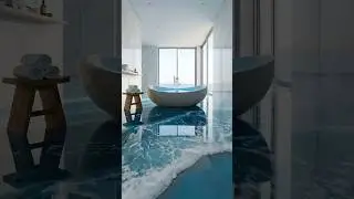 I Flooded My Bathroom! 🌊😱 #luxuryhomes #design