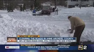 Blizzard cleanup continues in Anne Arundel County
