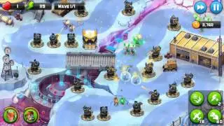 Alien Creeps TD Walkthrough Level 27 Frozen Fissure for 5 stars Spec Ops gameplay