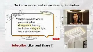Invisible Leafless Ceiling Fan LED: Modern Design & Smart Comfort