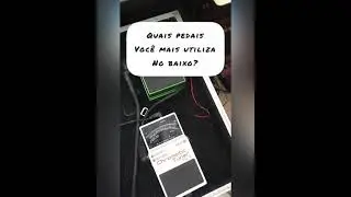 Quais pedais de baixo voc&ecirc; usa?