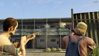 GTA V - Musket Warfare Attack/Defense at Sandy Shores Motel (SimpleGangWar mod)