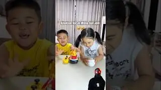 Kelakuan Kocak Misha dan Joni Duel Tantangan 🤣🤣 #shorts #kelakuankocak #videolucu #dubbing