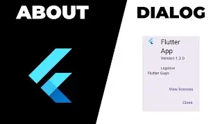 Flutter AboutDialog Widget | About Dialog in Flutter | About Dialog | Flutter Widgets #flutter