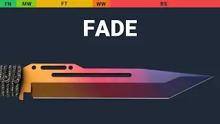 Paracord Knife Fade - Skin Float And Wear Preview