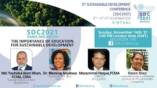 SDC2021 Panel discussion - The Importance of Education for Sustainable Development