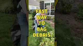 Fast Way to Bag Debris &ndash; Trash Bag Hack for Easier Cleanup