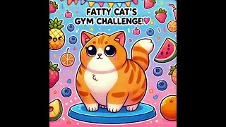 🐱💪 Fatty cat's gym challenge! - I'm working out hard today too!