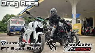 Pulsar N250 V/S Ultraviolette F77 Super Street | Drag Race&Till Top End|#ultraviolet#dragrace#ev