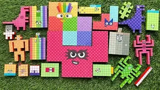 Numberblocks Rainbow Puzzle Tetris BIG 800 700 & 150 ASMR  | DIY Numberblocks