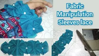 Fabric manipulation / fabric origami How to design your sleeves & daman Diy designer sleeves