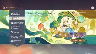 Genshin Impact - Battle of Imagined Arrays - complete Event