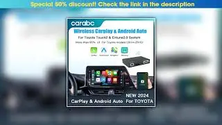 Exclusive WirelessCarplay Android Auto for Toyota Touch2 Entune 2.0 Highlander Tundra Sienna Prius&bull;
