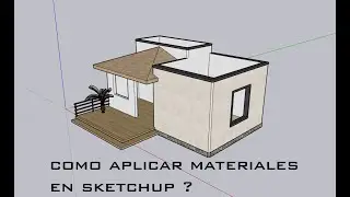Como Poner MATERIALES en sketchup 2020?👈📕📗📘📙