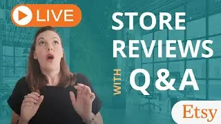 LIVE Etsy Store Reviews w Q&A 🧐 Tips For Selling on Etsy Shop For Beginners & Etsy SEO Tips
