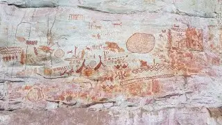 Controversial rock art in Amazon rainforest may depict extinct giants of the ice age