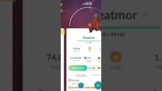 Black Shiny Heatmor! 😵 Pok&eacute;mon Go!