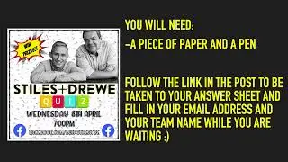 Stiles & Drewe Quiz