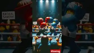 LEGO ATHLETE DOING BOXING SPORT #boxing #short #lego #roblox