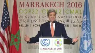 MOROCCO w/CC: 11-15-16. Sec .Kerry's FULL Remarks On Climate Change At COPP 22 in Marrakech.