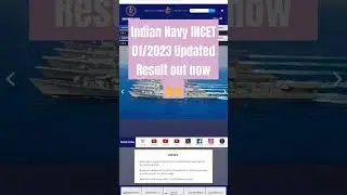 Indian Navy INCET 01/2023 Updated Result out now🙌