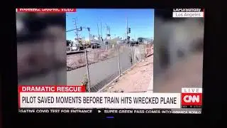 Pilot Saved Moments Before Train Hits Wrecked Plane in Viral Video America Plane Crash