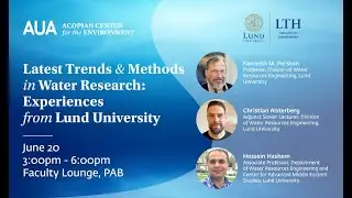 Latest Trends & Methods in Water Research: Shared Experiences from Lund University