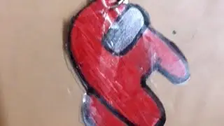 how to make among us keyring