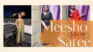 🔥 Instagram Viral Saree Haul From Meesho Under ₹500 | Super Affordable & Stylish Sarees! 💖