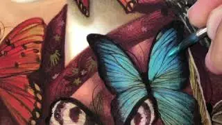 Madam Butterfly Hand Embellished Print by Benjamin Lacombe 1