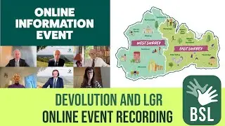 British Sign Language (BSL) recording of the LGR online information event