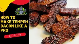 Vegan Tempeh Bacon. How To Make It Like The Pros 😋 (it's not dry)