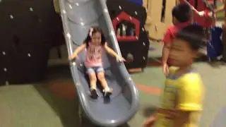 Yesha Heh playing slide in Abreeza Mall | 3yr Old