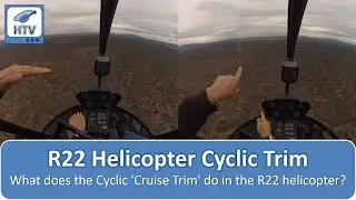 What Does the 'Cruise Trim' or 'Right Cyclic Trim' Do in the R22 Helicopter?