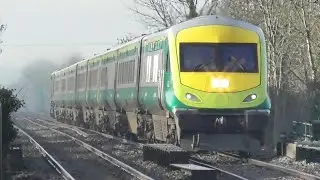 Irish Rail Mark 4 Intercity Train and 201 Class Loco - Monasterevin Station, Kildare