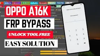 Oppo A16K CPH2349 FRP Bypass | Oppo A16K Google Account Unlock Tool#GSMALI#oppoa16k #frpbypass #frp 