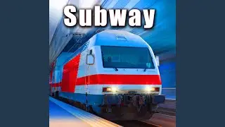 Subway Train Rides Through Two Stops with No Crowd