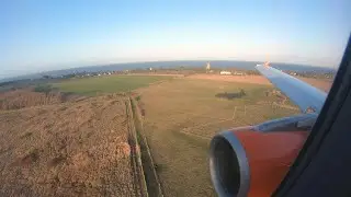 Easyjet A320: Beautiful Evening Approach to Sylt Airport!