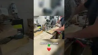 Bosch Miter Saw: Cutting Live Edge Wood Safely #shorts