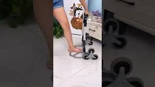 Stair Climbing Cart, All Terrain Stair Climbing Hand Truck with Bungee Cord