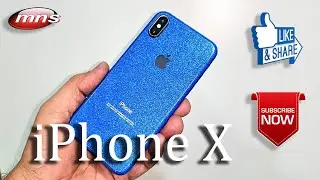 iPhone X: глянцевый блестящий синий чехол Decorate Mobile от MNS Computer